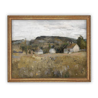 Vintage Framed Canvas Art #LAN-182