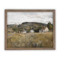 Vintage Framed Canvas Art #LAN-182