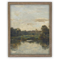 Vintage Framed Canvas Art #LAN-276