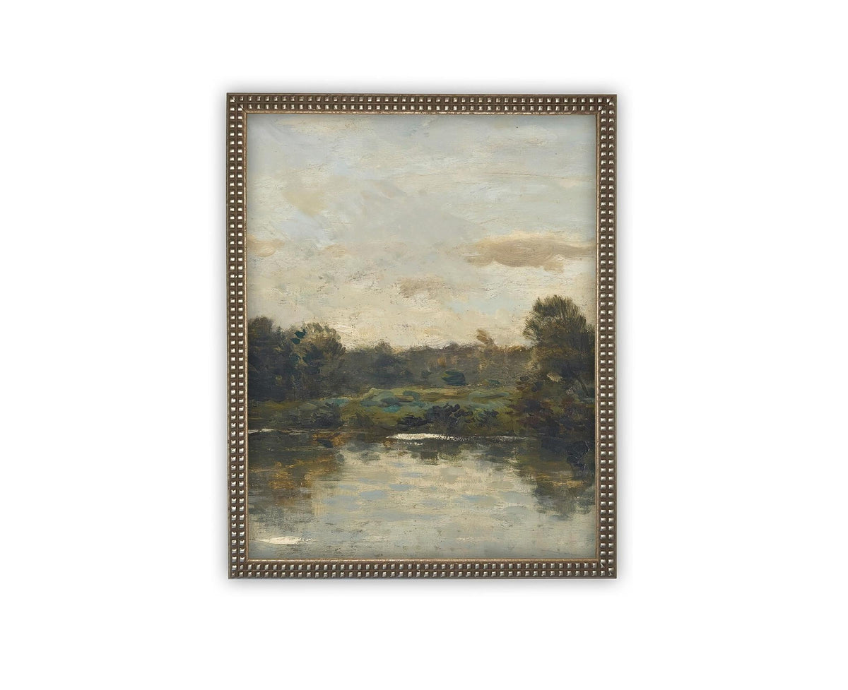Vintage Framed Canvas Art #LAN-276