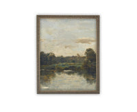 Vintage Framed Canvas Art #LAN-276