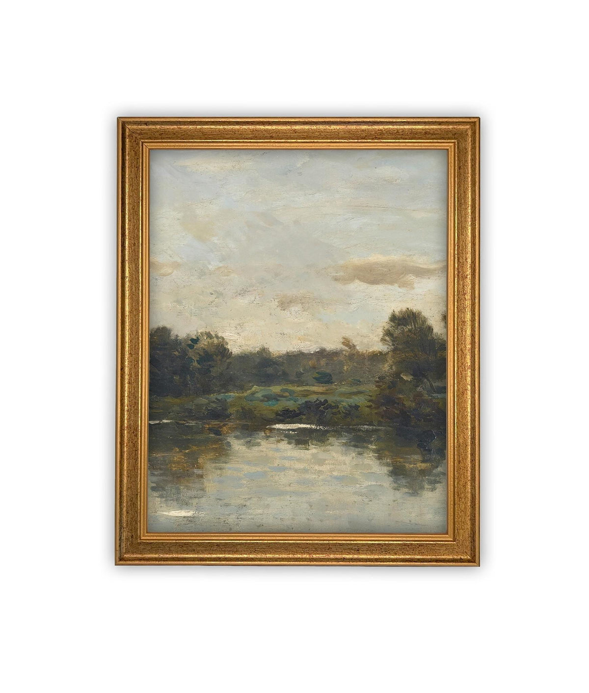 Vintage Framed Canvas Art #LAN-276
