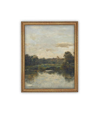Vintage Framed Canvas Art #LAN-276