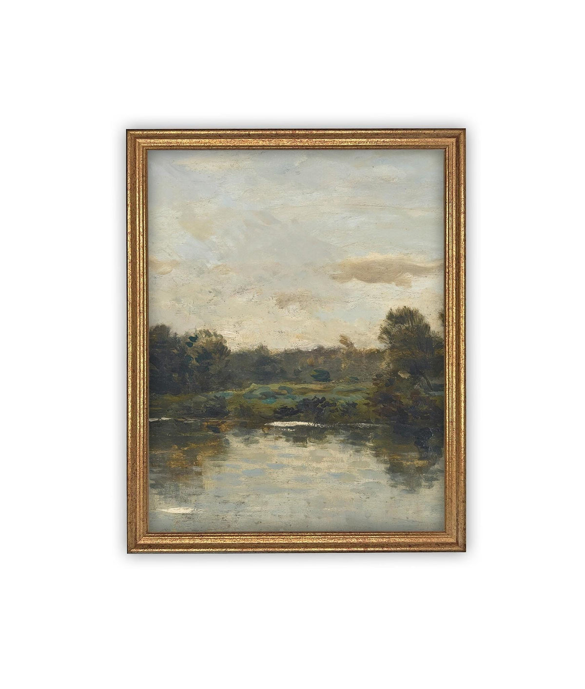 Vintage Framed Canvas Art #LAN-276