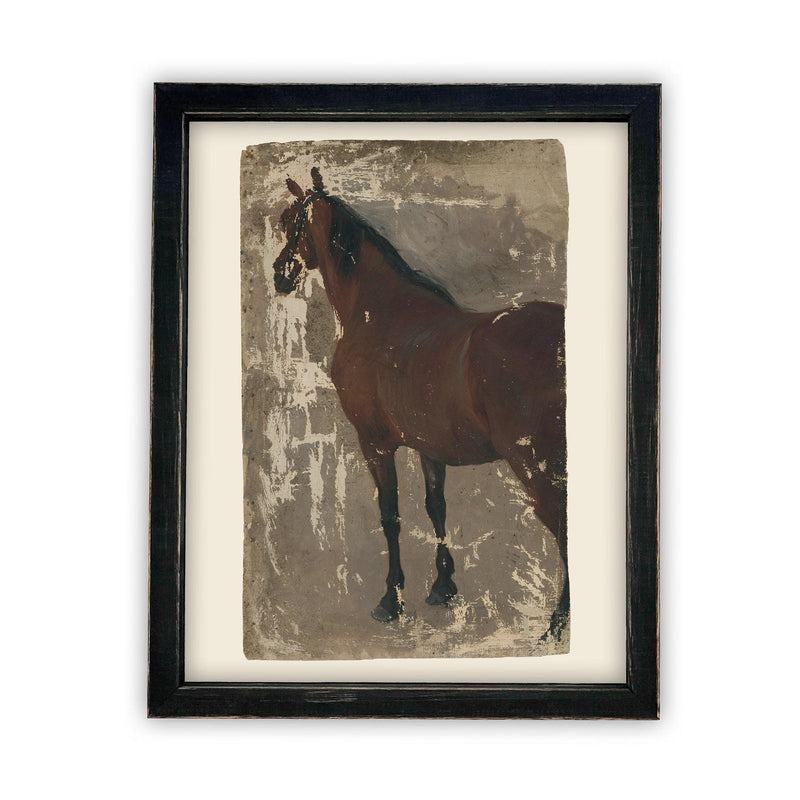 Framed Vintage Horse Art #A-125