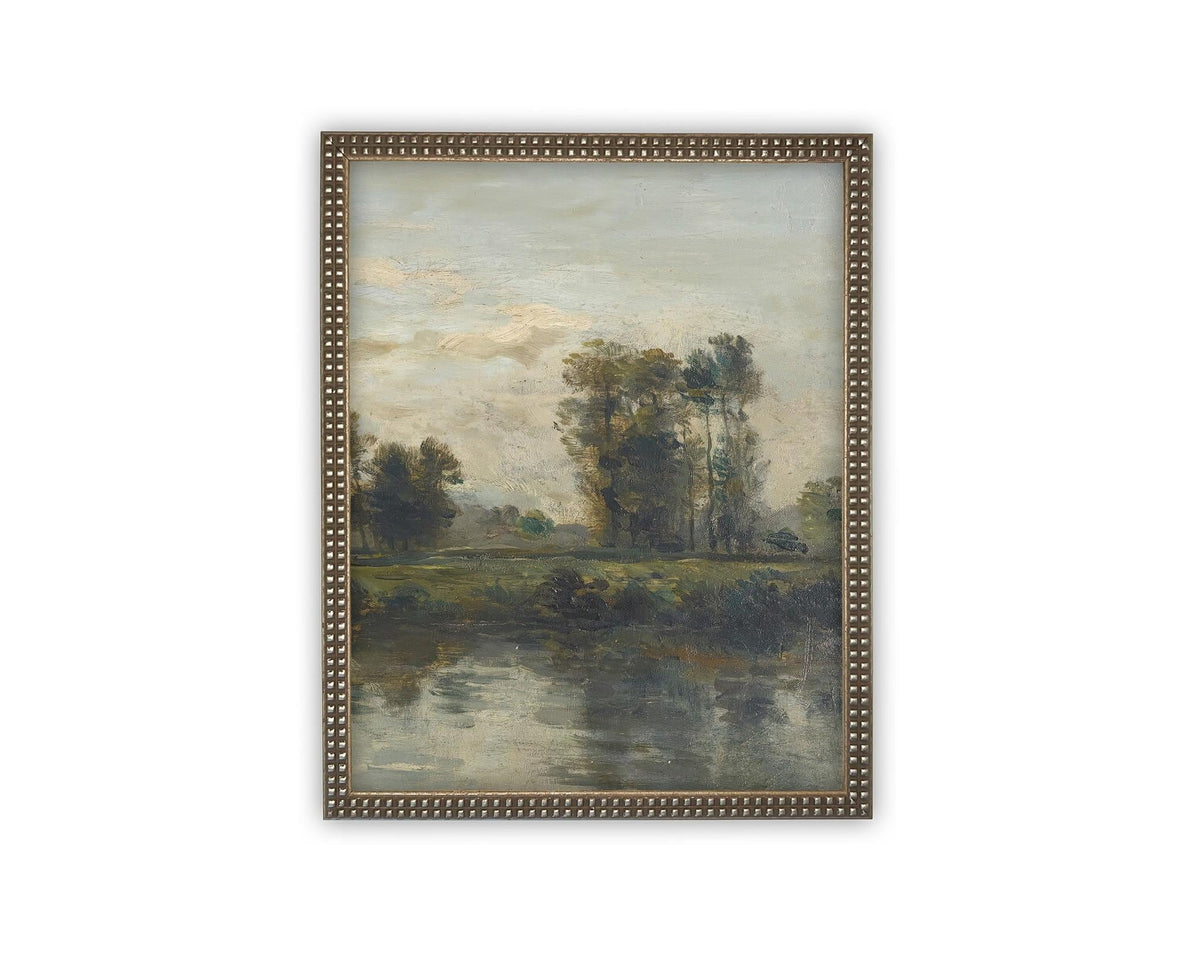 Vintage Framed Canvas Art #LAN-277