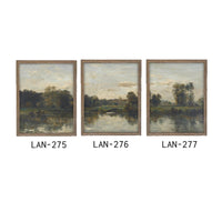 Vintage Framed Canvas Art #LAN-277