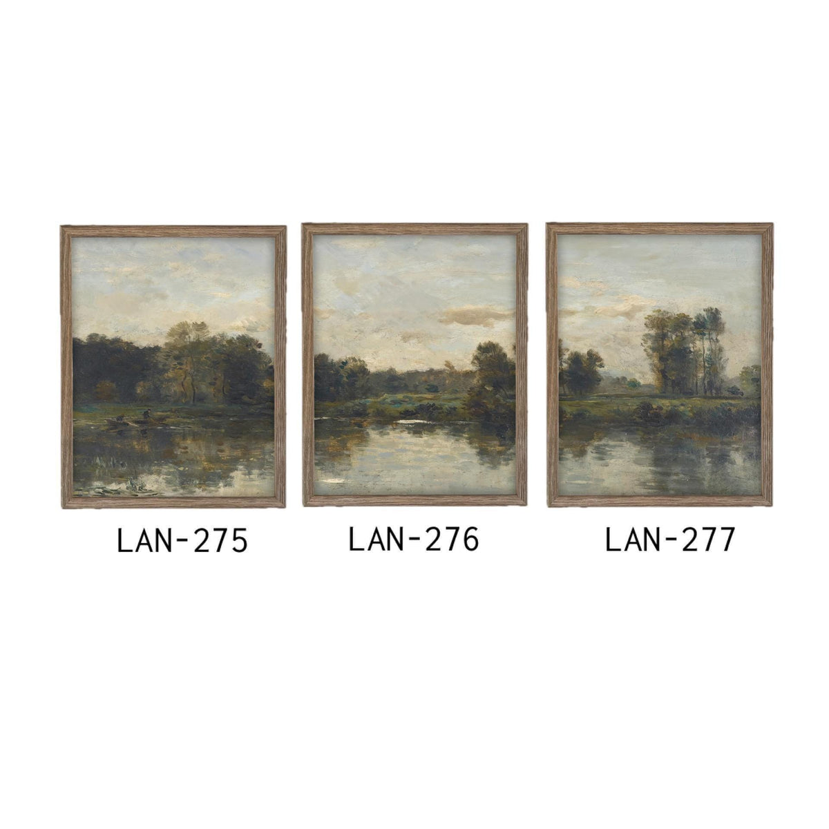 Vintage Framed Canvas Art #LAN-277