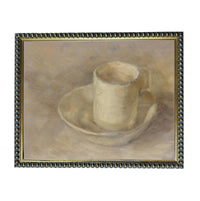 Framed Neutral Vintage Kitchen Pottery Still Life Canvas Print ST-647