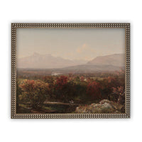 Vintage Framed Canvas Art Autumn Landscape #LAN-112