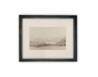 READY to SHIP 24x36 Framed Canvas Print: Country Landscape Art