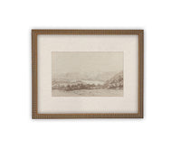 READY to SHIP 24x36 Framed Canvas Print: Country Landscape Art
