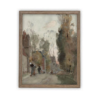 Framed European City Landscape Art #LAN-110