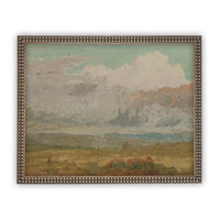 Vintage Framed Canvas Art LAN-106
