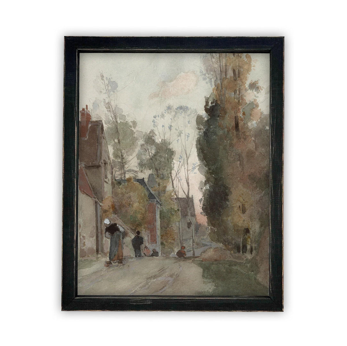Framed European City Landscape Art #LAN-110