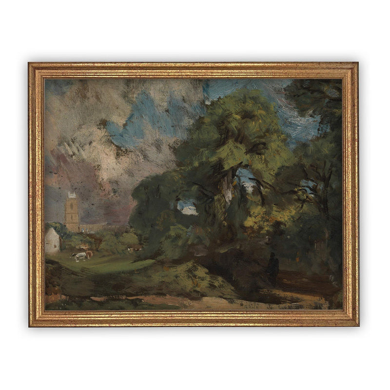 Framed Canvas Art Farmhouse print #LAN-115