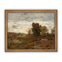 Vintage Framed Canvas Art #LAN-119