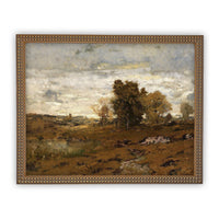 Vintage Framed Canvas Art #LAN-119