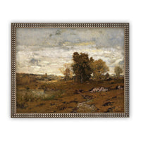 Vintage Framed Canvas Art #LAN-119