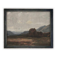 Framed Moody Fall Winter Landscape #LAN-128