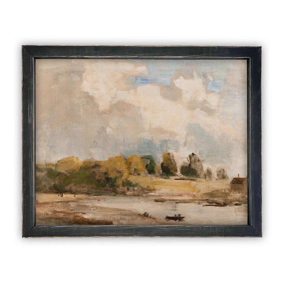 Vintage Framed Canvas Art #LAN-189
