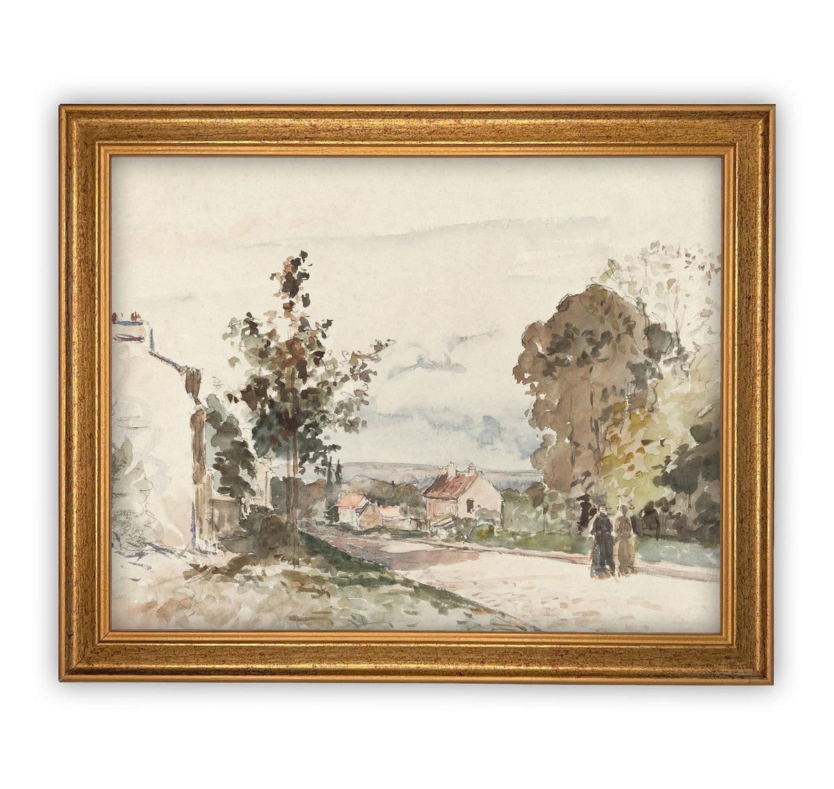 Vintage Framed Canvas Art Farmhouse print #LAN-109