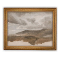 Framed Neutral Landscape Art # LAN-123