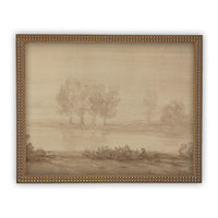 Vintage Framed Canvas Art #LAN-181
