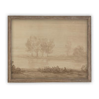 Vintage Framed Canvas Art #LAN-181