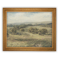 Vintage Framed Canvas Landscape Art #LAN-190