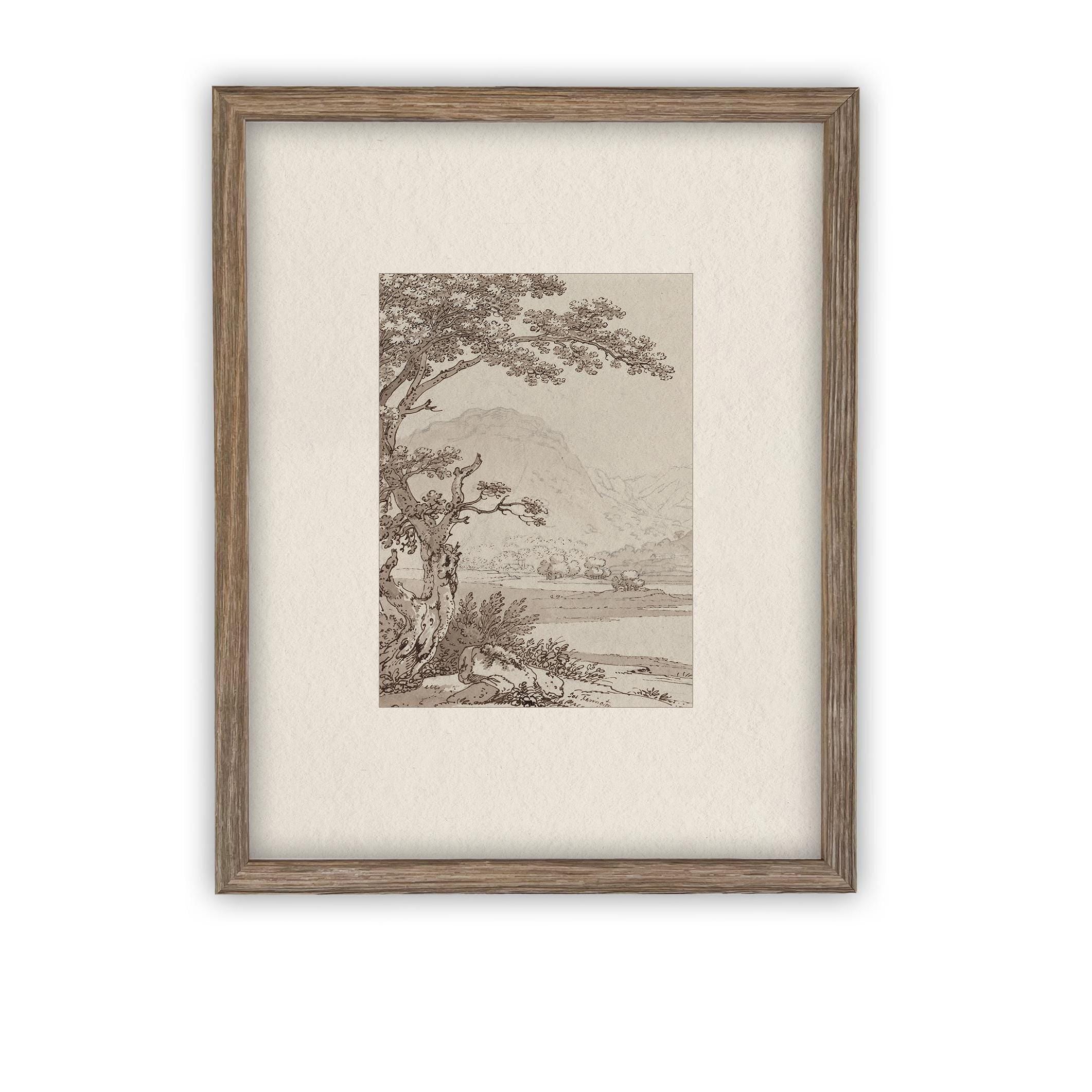 Vintage Framed Canvas Art #LAN-245
