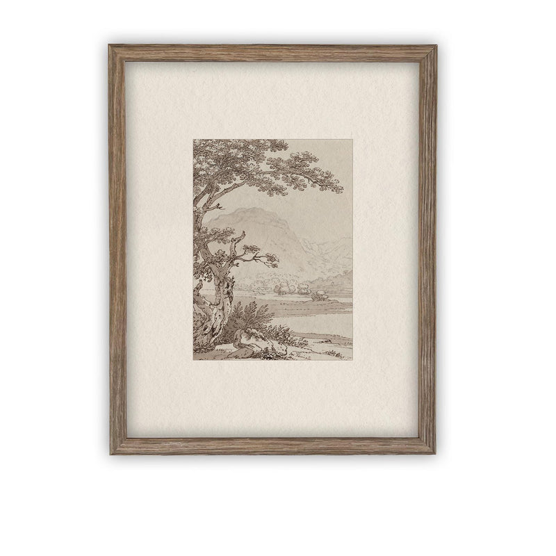 Vintage Framed Canvas Art #LAN-245