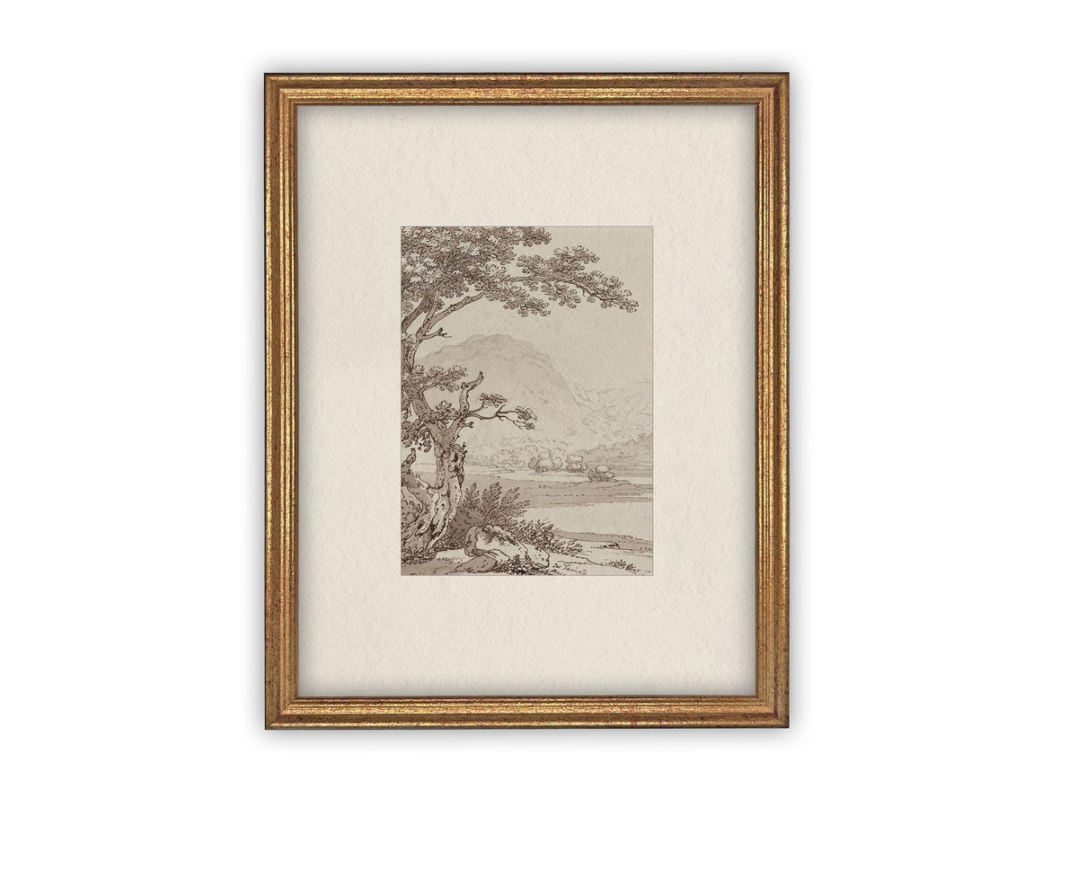 Vintage Framed Canvas Art #LAN-245