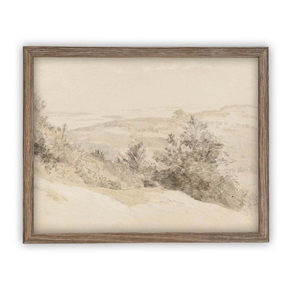 Vintage Framed Canvas Art #LAN-203