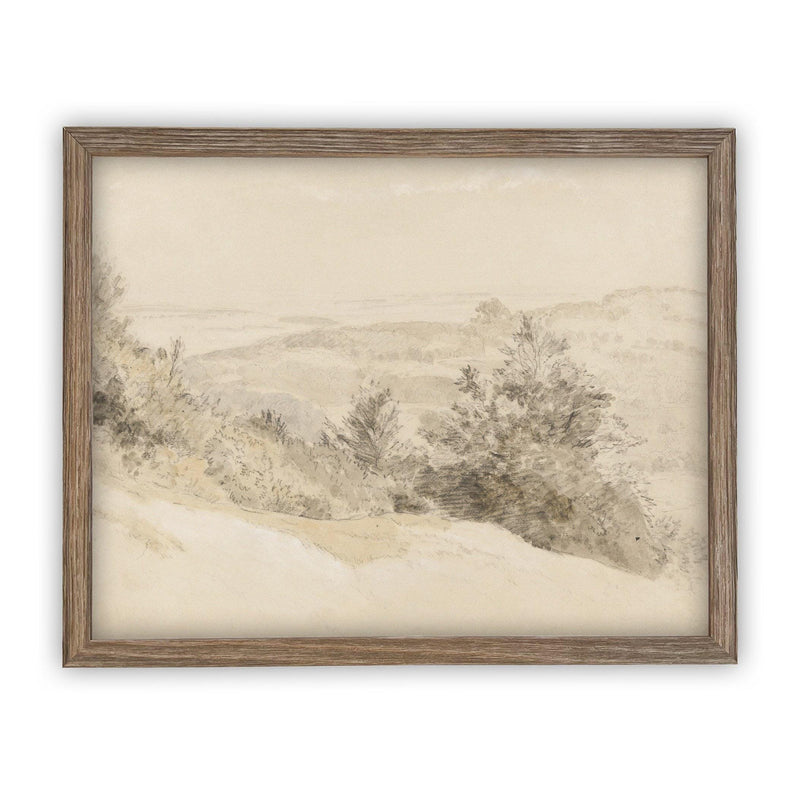 Vintage Framed Canvas Art #LAN-203