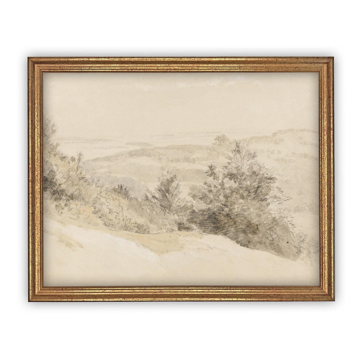 Vintage Framed Canvas Art #LAN-203