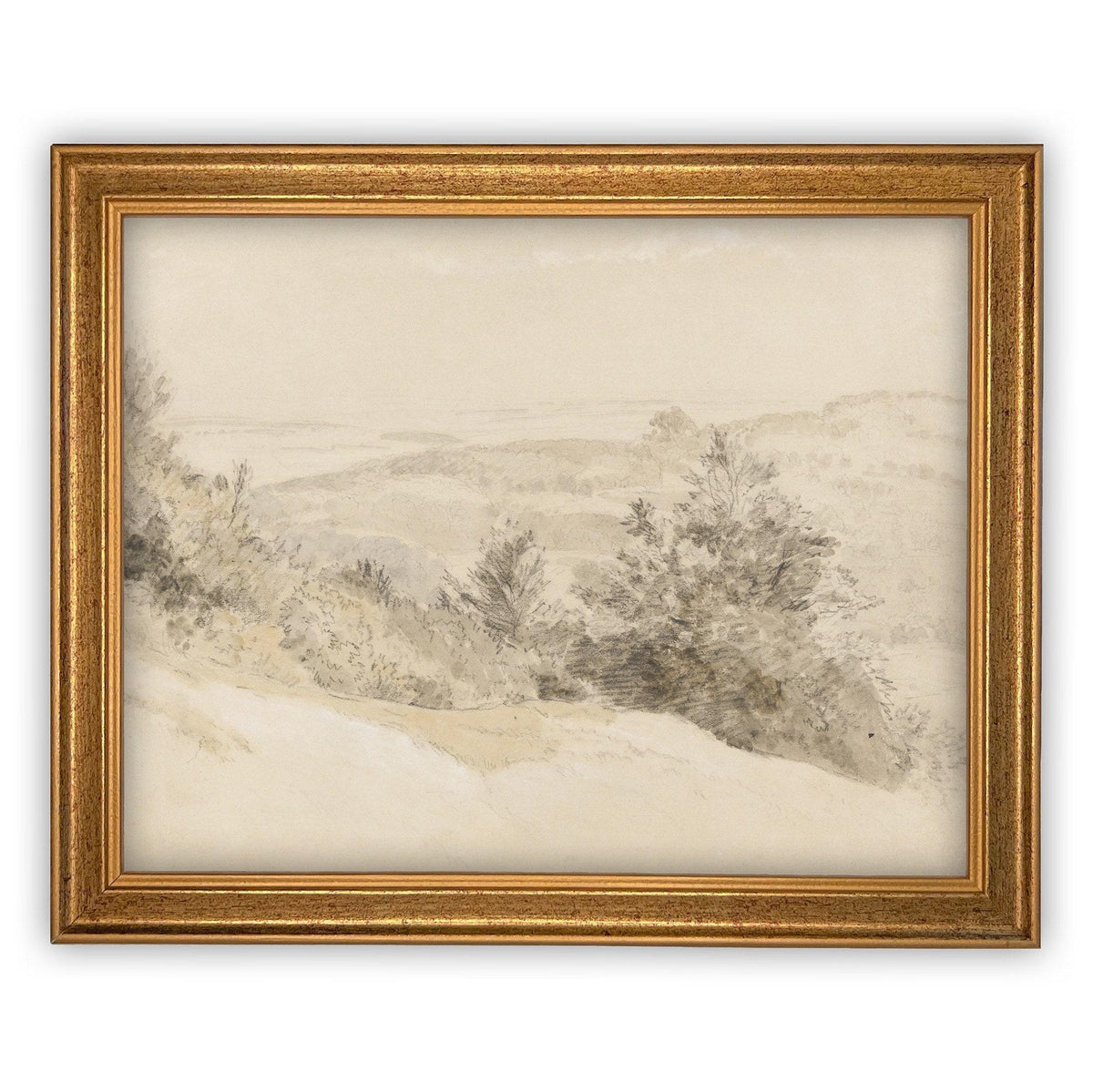 Vintage Framed Canvas Art #LAN-203