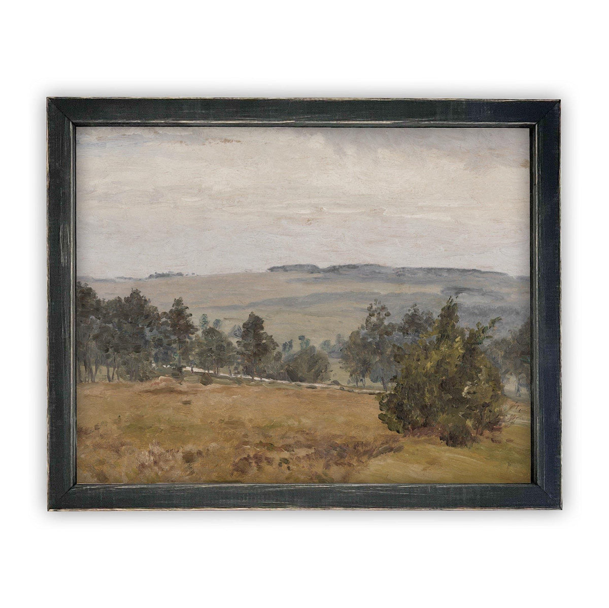 Vintage Framed Canvas Art #LAN-197