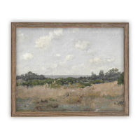 Vintage Framed Canvas Landscape Art #LAN-192