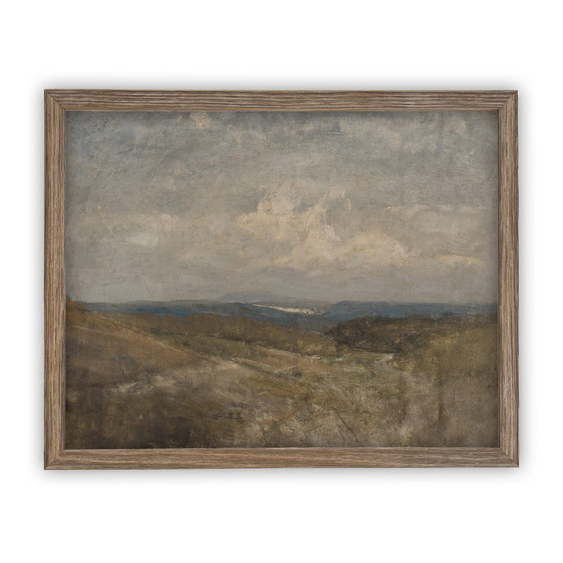 Vintage Framed Canvas Art #LAN-195