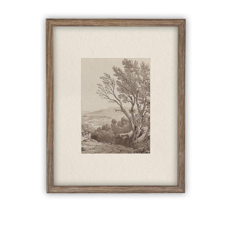 Vintage Framed Canvas Art #LAN-244