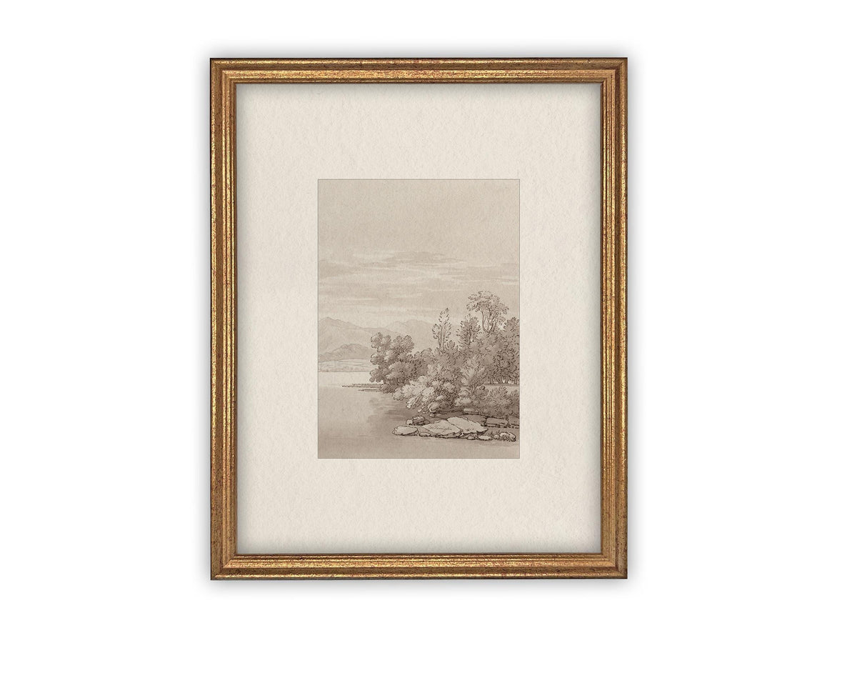Vintage Framed Canvas Art #LAN-243