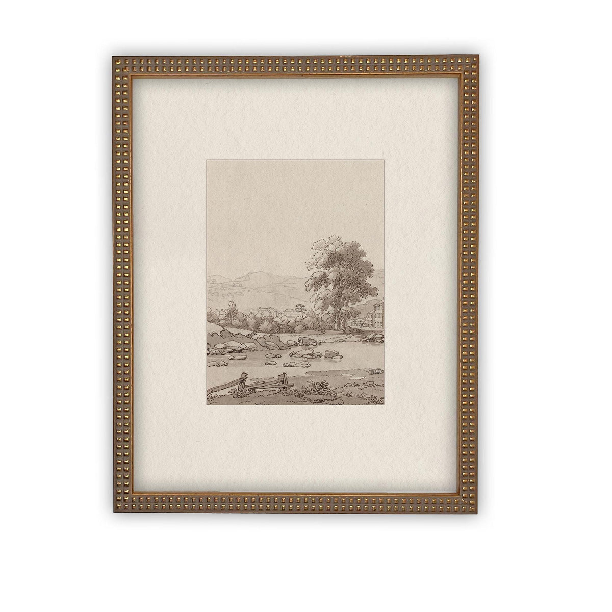 Vintage Framed Canvas Art #LAN-247
