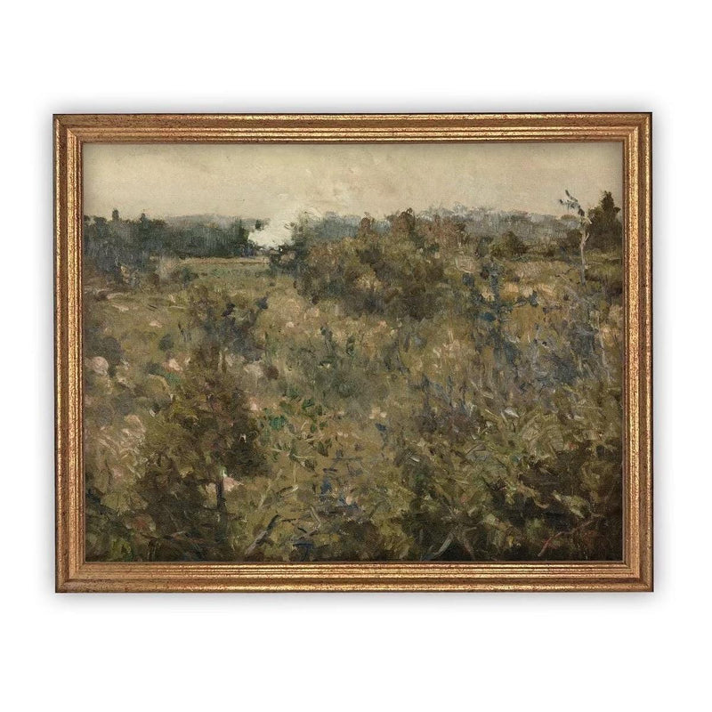 Vintage Framed Canvas Art #LAN-259