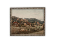 Vintage Framed Canvas Art #LAN-252