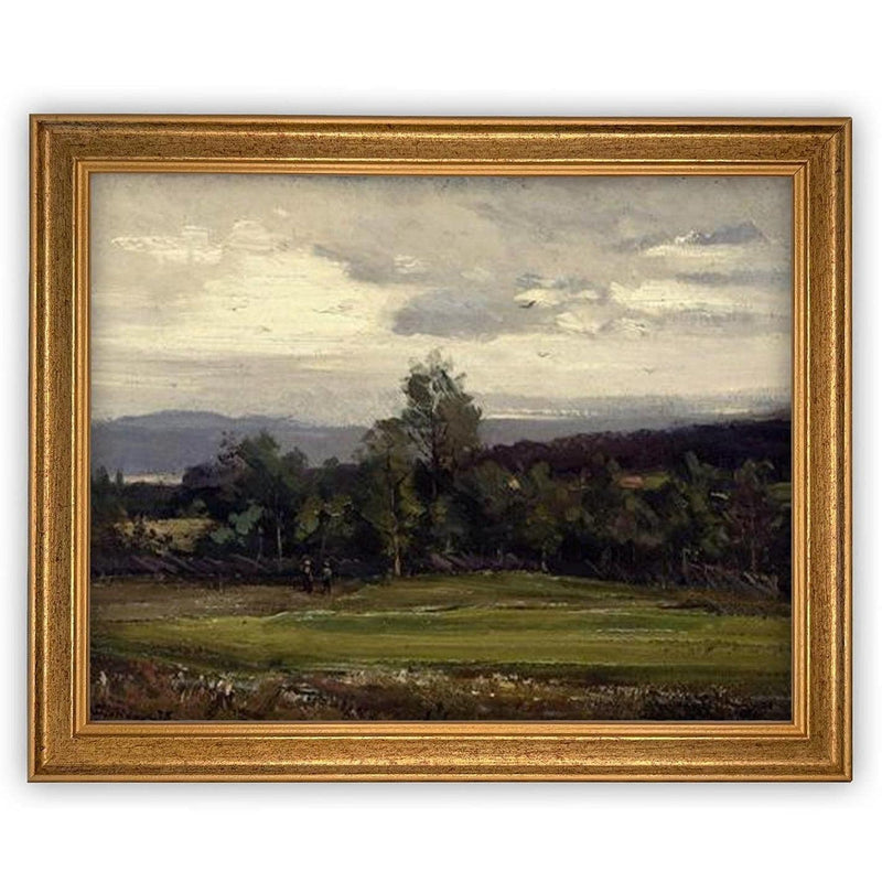 Vintage Framed Canvas Art #LAN-267