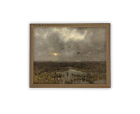 Vintage Framed Canvas Art #LAN-269