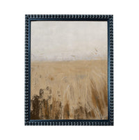 The image is a framed painting depicting a field of tall grass.