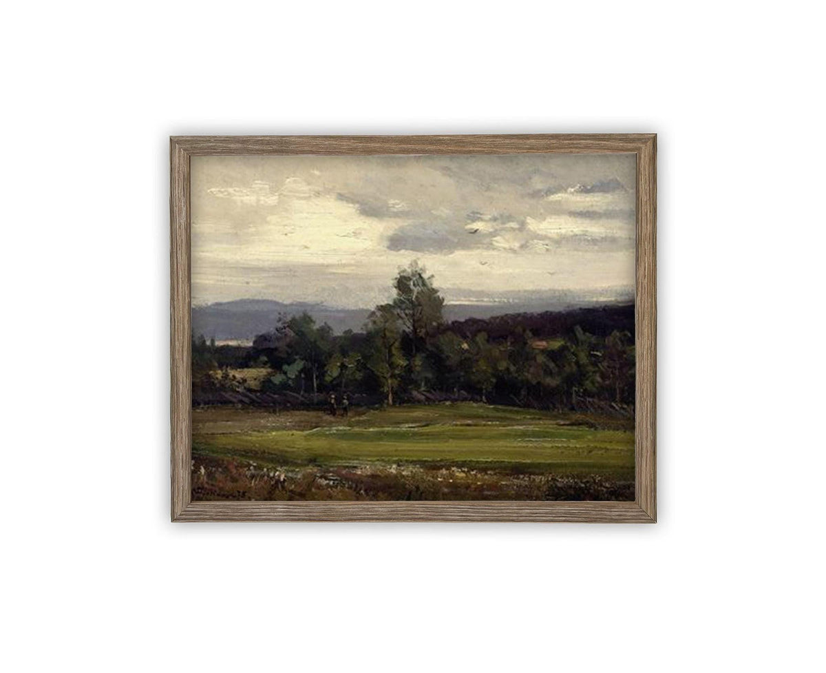 Vintage Framed Canvas Art #LAN-267