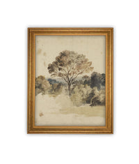 Vintage Framed Canvas Art #LAN-273